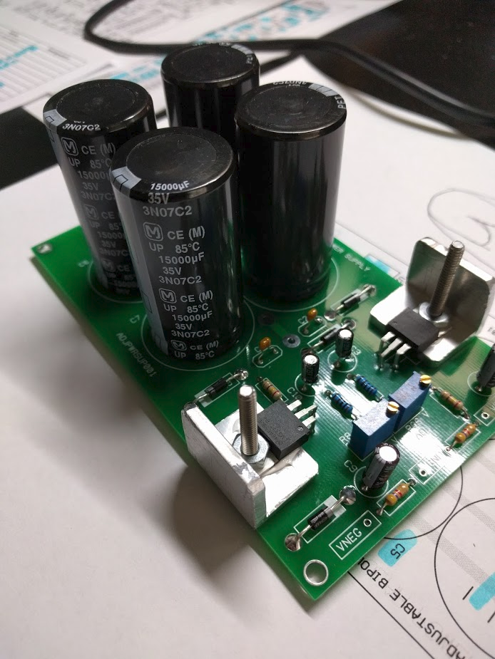 1.5 amp bi-polar adjustable 12V power supply